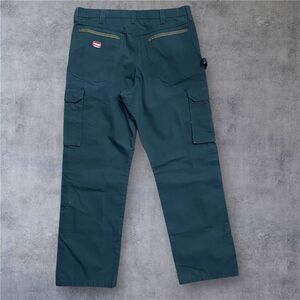 Wrangler Workwear Ripstop Black Cargo Carpenter Cotton Pants Mens Size 36W x 32L